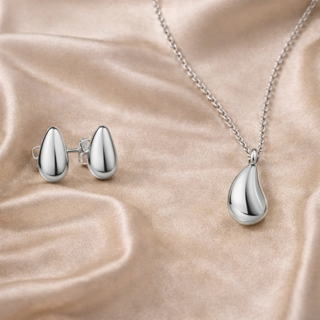 (8139) Halsketting met hanger Druppel