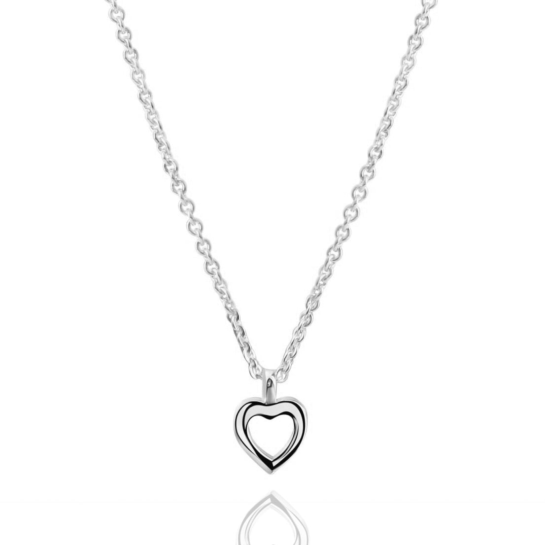Collier avec pendentif Coeur en Argent Massif 925/000