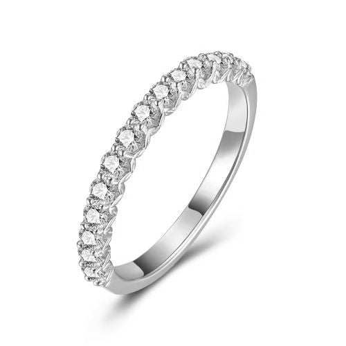 Damesring met 14 Zirkonia Sterling Zilver 925/000