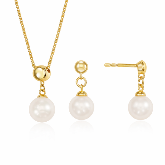 (54302/54304) Set Delphine Zilver 925/000 goud verguld ok