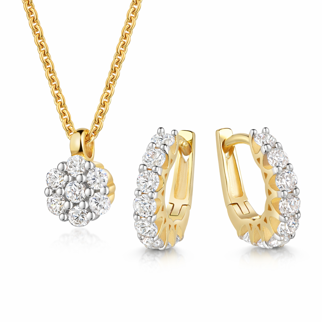 (54239/54233) Set Valerie Sterling Zilver 925/000 goud verguld