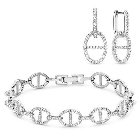 (51616 en 51618) Set Athena Sterling Zilver 925/000