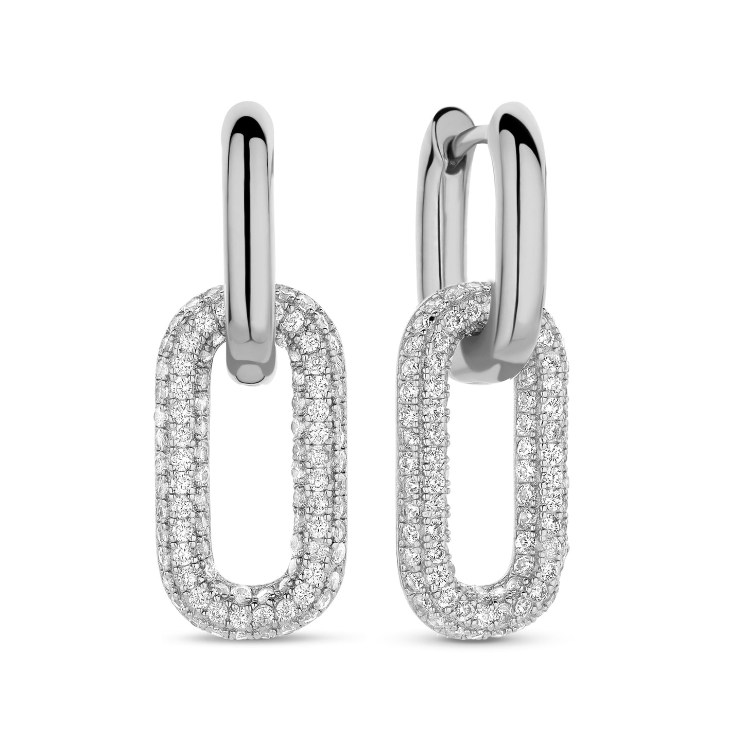 (51239) Oorbellen met zirkonia Sterling Zilver 925/000