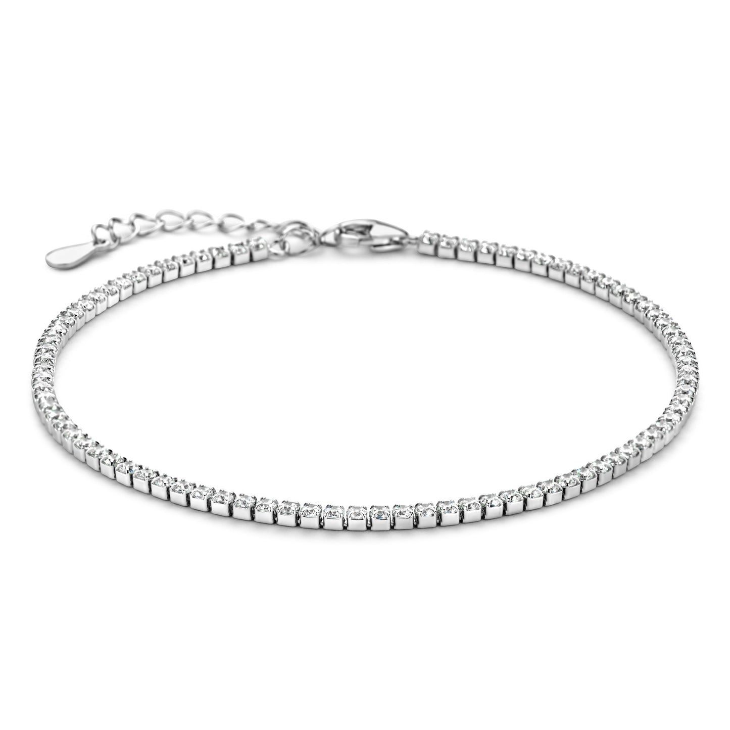 Bracelet Tennis avec Zircone 1,75mm Argent Sterling 925/000