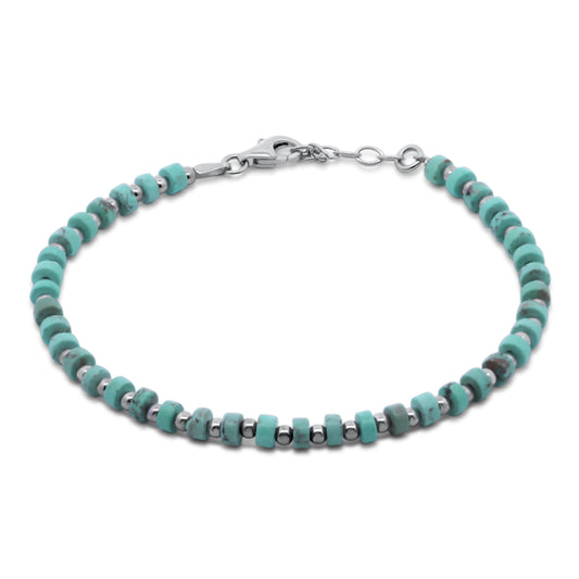 Armband met groene stenen Sterling Zilver 925/000