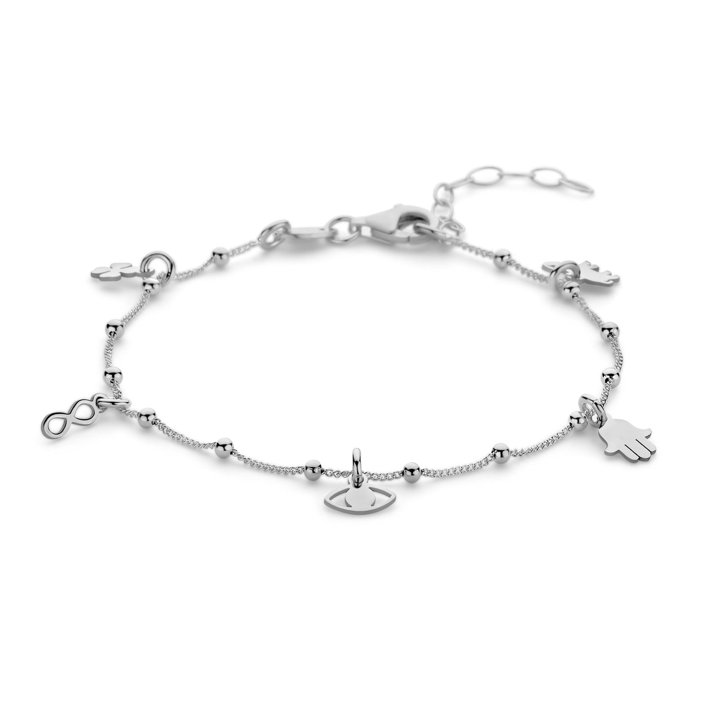 Bracelet avec pendentifs en argent sterling 925/000