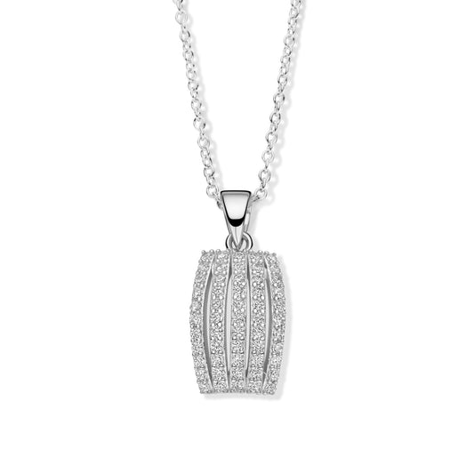 Collier avec pendentif 55 Zircone Argent Sterling 925/000