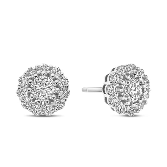 (51437) Boucles d'oreilles à clous en argent sterling 925/000