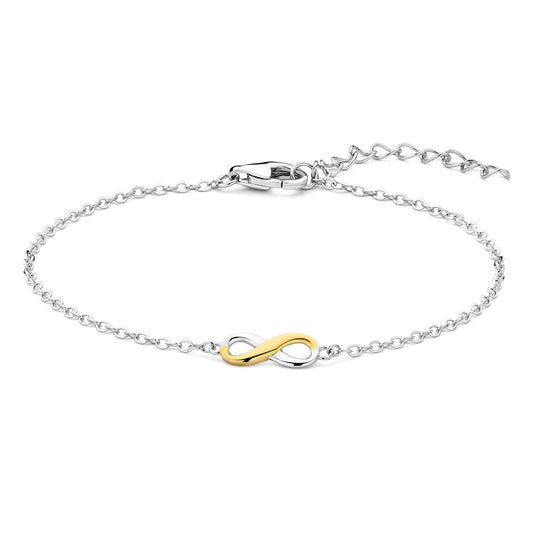 (51607) Armband zilver 925/000 tweekleurig