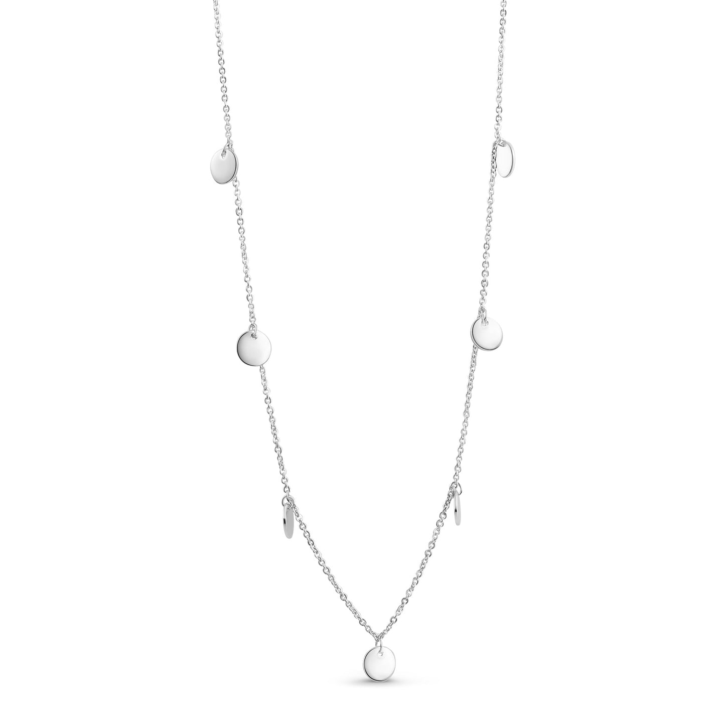 (54109)Halsketting met 7 plaatjes