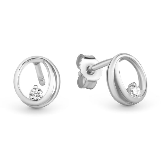 Oorstekers met Zirkonia Sterling Zilver 925/000