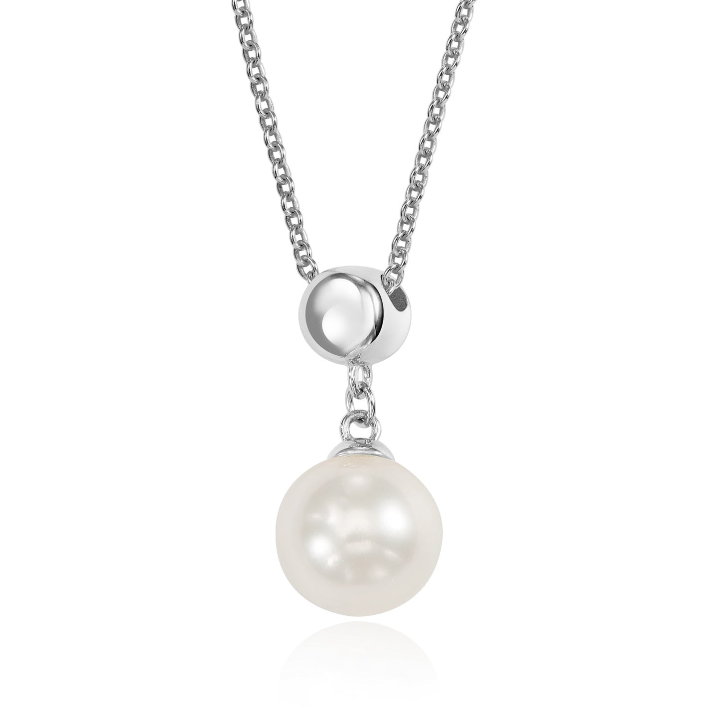 (54301) Collier avec perle d'eau douce Argent 925/000