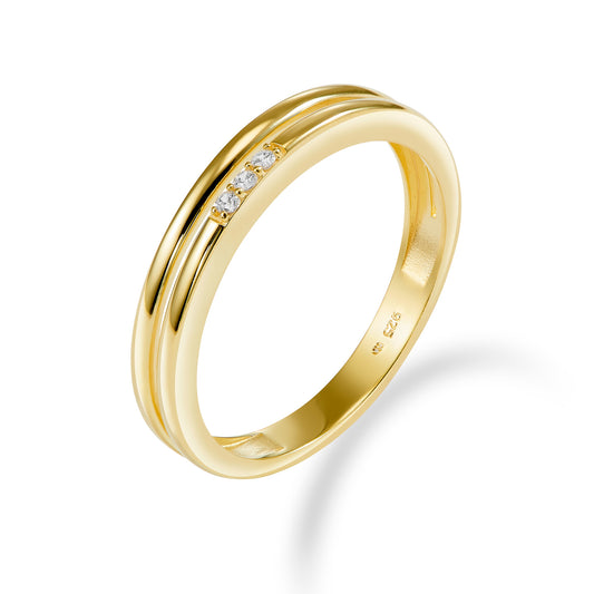 (54367) Bague pour femme 3 zirconias Argent 925/000