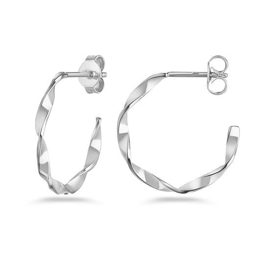 (54394) Boucles d'oreilles créoles Ø 30 mm argent 925/000