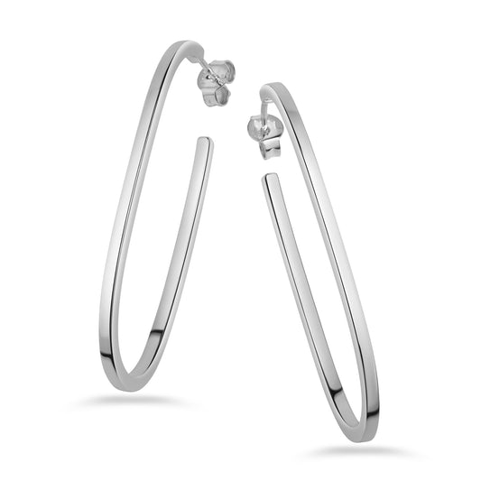 (54400) Boucles d'oreilles créoles 35 mm argent 925/000
