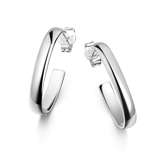 (54405) Boucles d'oreilles créoles 20 mm argent 925/000