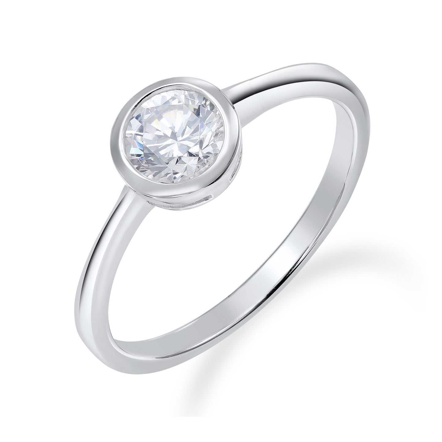 (54491) Bague en argent 925/000 avec zircon cubique