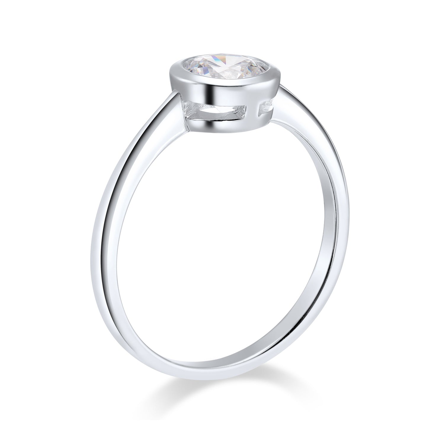 (54491) Bague en argent 925/000 avec zircon cubique