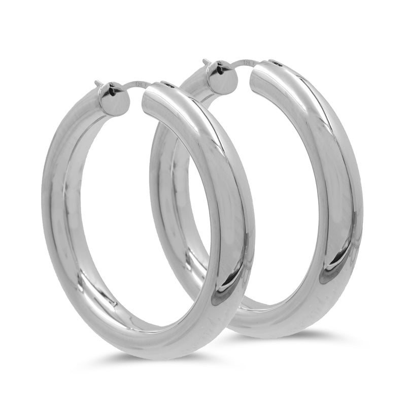 Creolen 41 mm op 6,4 mm Sterling Zilver 925/000