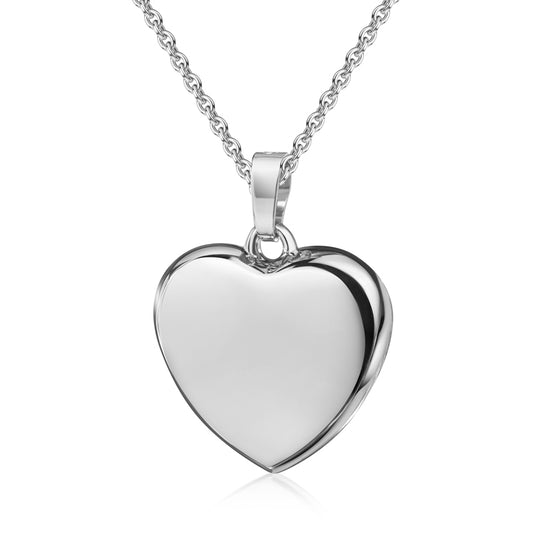 Collier avec coeur brillant en argent sterling 925/000
