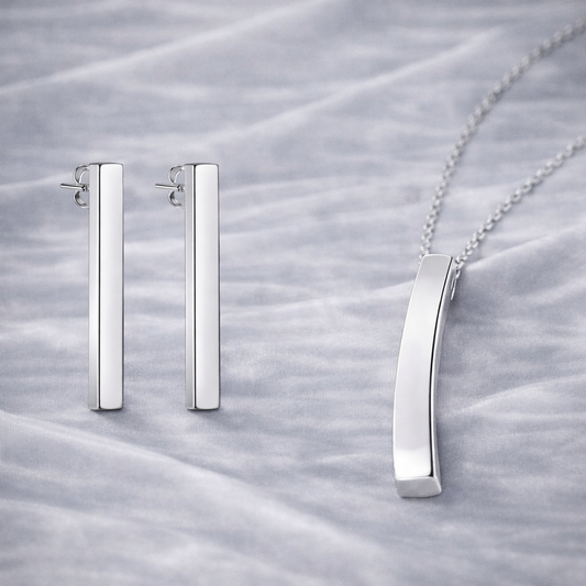 (4200/8394) Ensemble Rosaline Argent 925/000 ok