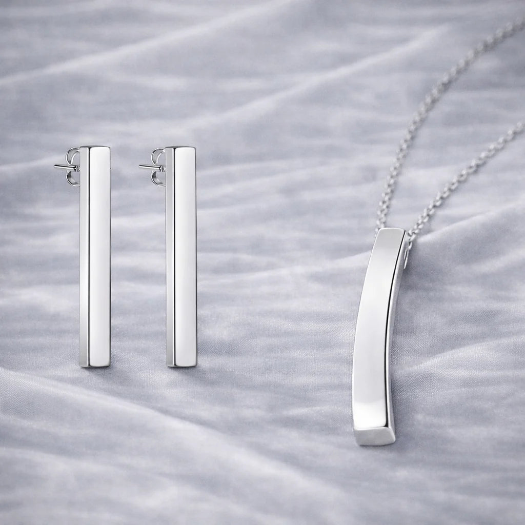 (4200) Oorknoppen Bar Sterling Zilver 925/000