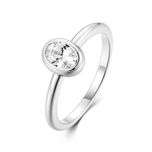 Bague pour femme avec zircone en argent sterling 925/000