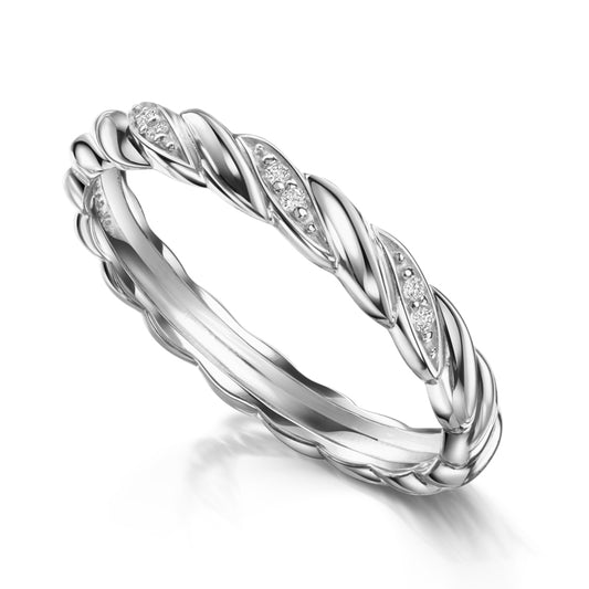 Damesring met 6 Zirkonia Sterling Zilver 925/000