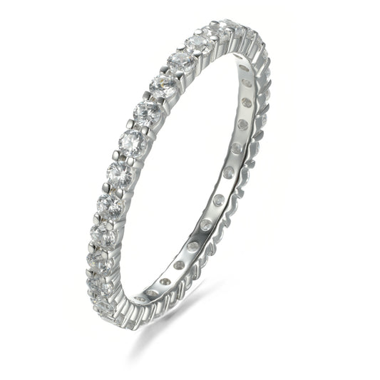 Memory ring met Zirkonia Sterling Zilver 925/000