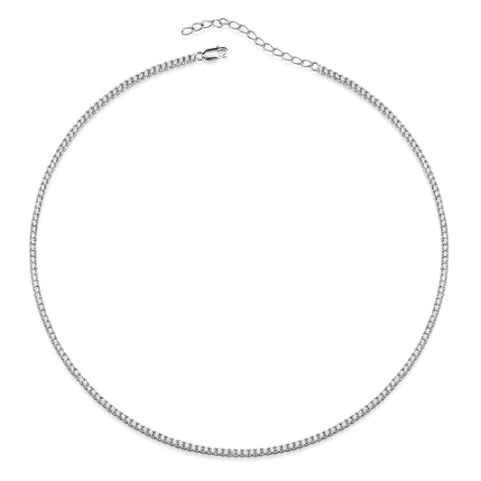 Tennisarmband met 180 Zirkonia Sterling Zilver 925/000