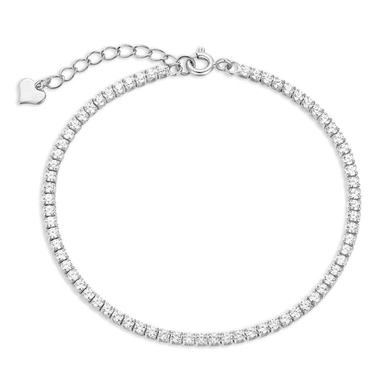 Tennisarmband met Zirkonia 2mm breed Sterling Zilver 925/000