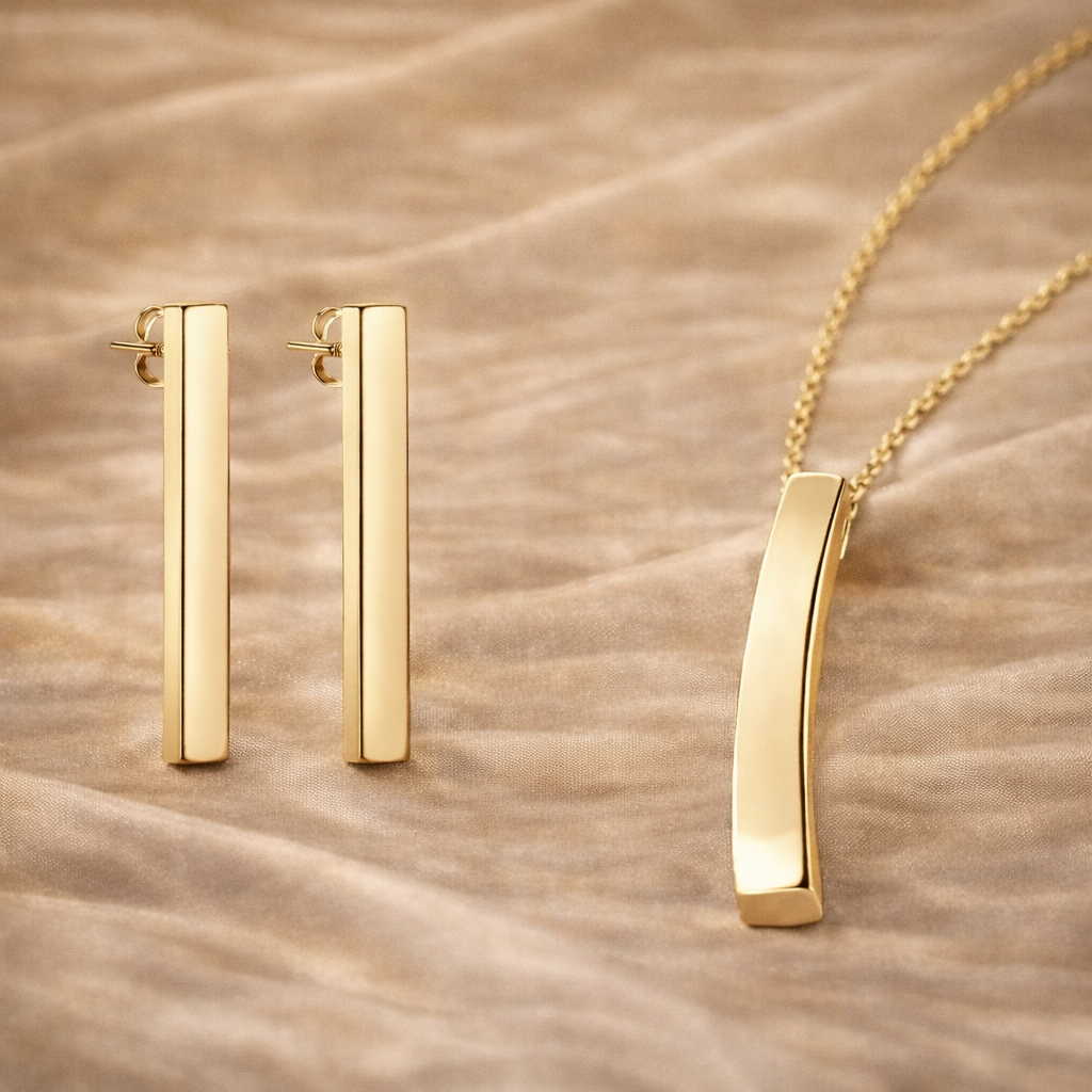 (4183/8376) Set Rosalina Sterling Zilver 925/000 goud verguld ok