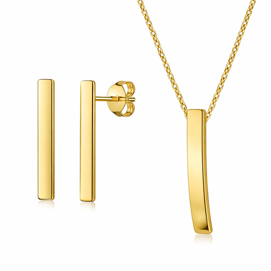 (4183/8376) Set Rosalina Sterling Zilver 925/000 goud verguld ok